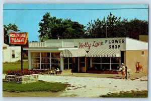 1960 Cape May New Jersey Postcard Court House Holly Lane Flower Shop Shore Road