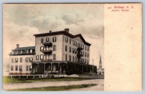 Alpine House, Gorham New Hampshire, 1906 Postcard, Port & Island Pond RPO Cancel