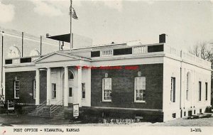 KS, Hiawatha, Kansas, Post Office Building, Exterior View, No 1-104