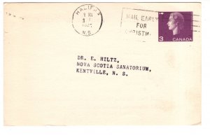 Postal Stationery Postcard Elizabeth II, Nova Scotia Institute of Science, 1967