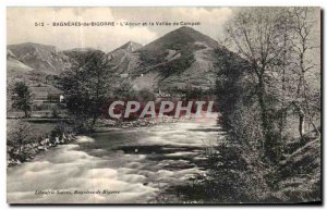 Old Postcard Bagneres de Bigorre The Adour and the Vallee de Campan