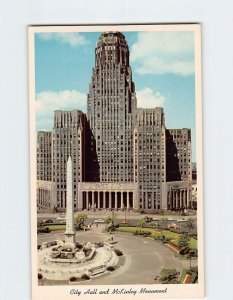 Postcard The City Hall and McKinley Monument Buffalo New York USA