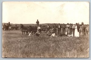 Steam Tractor - Farm Machinery, 1915 RPPC Photo Postcard Seymour, Wisconsin