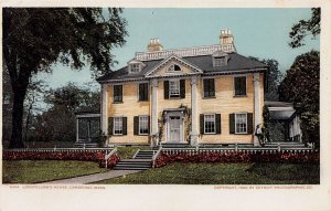 Longfellow's House, Cambridge, MA, 1900 Postcard, Detroit Photographic, Unused