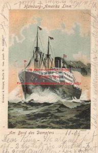 Hamburg America Line Steamship, Steamer Dampters, Kutzner & Berger No 19650