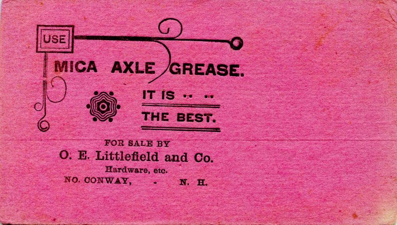 Ink Blotter/Advertisement - Mica Axle Grease