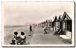 Modern Postcard Cayeux Sur Mer Cabins and Beach