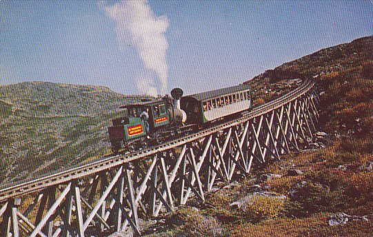 Famous Cog Railway Mt Washington White Mountains New Hampshire