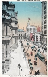 12487 Trolley Cars at Wanamaker's Store, Philadelphia, Pennsylvania 1921