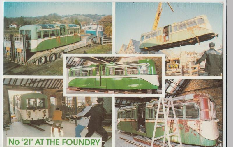 Essex; Southend On Sea Pier Train No 21 At The Foundry PPC, Unused, Lynn Tait