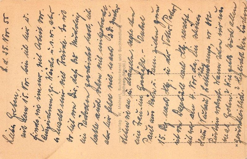 L113 Germany Lubtheen Bahnhofstrasse 1955 postcard