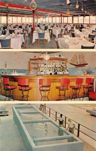 A & B LOBSTER HOUSE Key West, Florida Seafood Restaurant 1966 Vintage Postcard