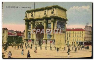 Old Postcard Marseille Porte d'Aix