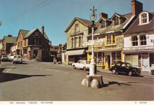 Tisbury Fish & Chip Shop Post Office Wiltshire 1980s Postcard