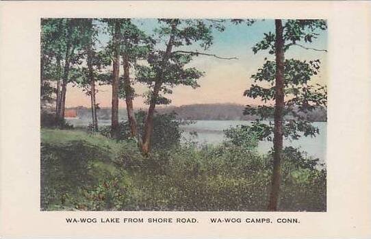 Connecticut Wa-Wog Camps The Wa-Wog Lake From Shore Road Albertype