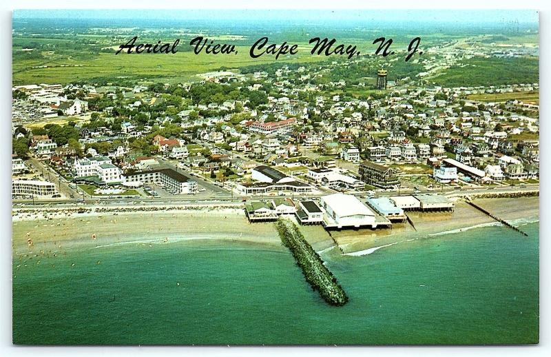 Postcard NJ Cape May Airview of Cape May D18