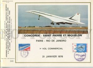 434420 Aviation aircraft Concorde island Saint Pierre Miquelon 1976 page