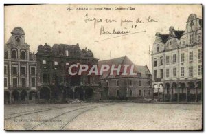 Old Postcard Arras Grand Place Army