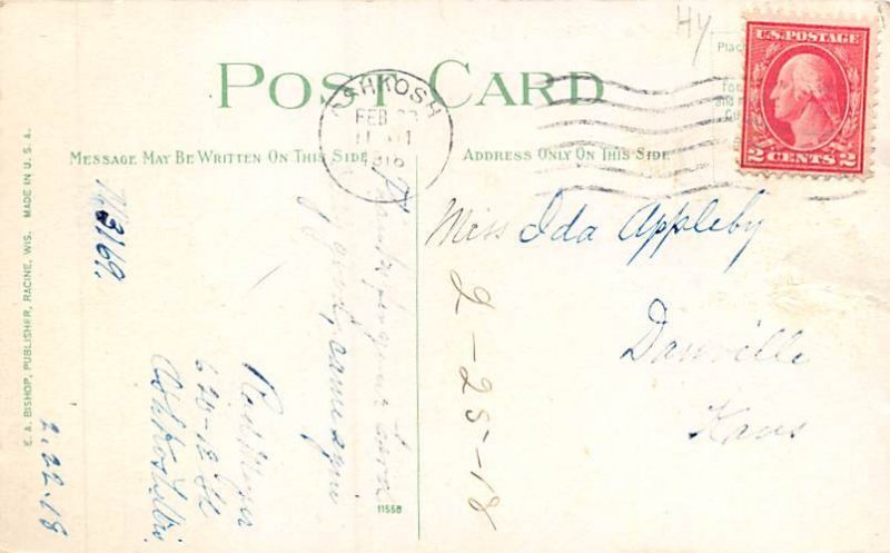 Main Saint Bridge River Steamer  - Oshkosh, Wisconsin WI