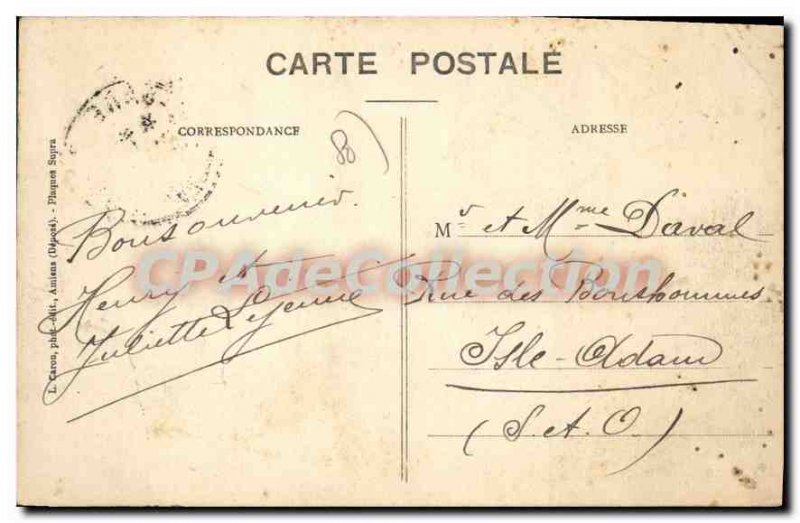 Old Postcard Amiens Gare St Roch