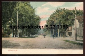 h2806 - MILLTOWN New Brunswick Postcard 1900s Street View