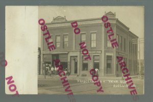 Aurelia IOWA RPPC 1908 MAIN STREET BANK nr Cherokee Storm Lake Alta Larrabee