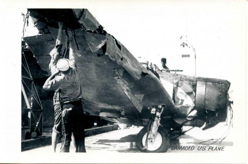 HI - Pearl Harbor. December 7, 1941. Damaged US Plane   *RPPC  (Photo, not a ...