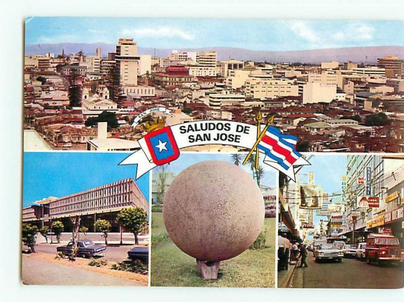 Vintage Postcard Welcome to San Jose Stone Sphere City  # 2729