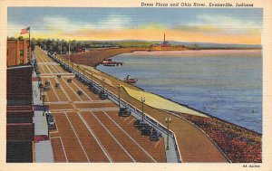 Dress Plaza and Ohio River Evansville, Indiana IN