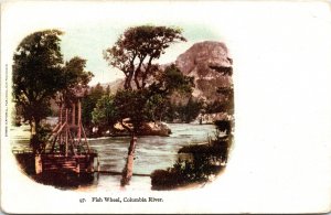 Postcard Washington Fish Wheel Columbia River Pub. Edward H. Mitchell ~1905 V194