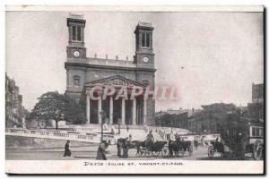 Paris - 10 - Church of Saint Vincent de Paul - caleche - - Old Postcard