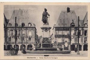BF16237 charleville statue charles de gonzague   france front/back image