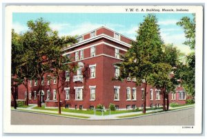 1951 YWCA Building Exterior Building Muncie Indiana IN Vintage Antique Postcard