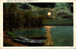 New York Rutsonville Greetings From Tillson Lake 1935