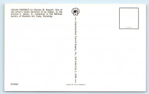 Indian Portrait by Charles M. Russel - Native American Postcard