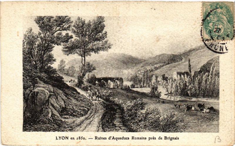 CPA LYON Ruines d'Aqueducs Romains pres de BRIGNAIS (444121)