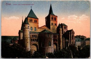 Dom Und Liebfrauenkirche Trier Germany ~ Catholic Church Gothic Style Postcard