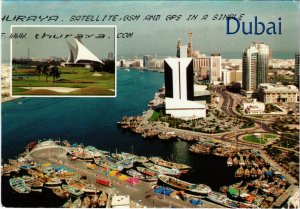 PC CPA U.A.E. , DUBAI, VIEW OF DUBAI CREEK, REAL PHOTO POSTCARD (b16409)