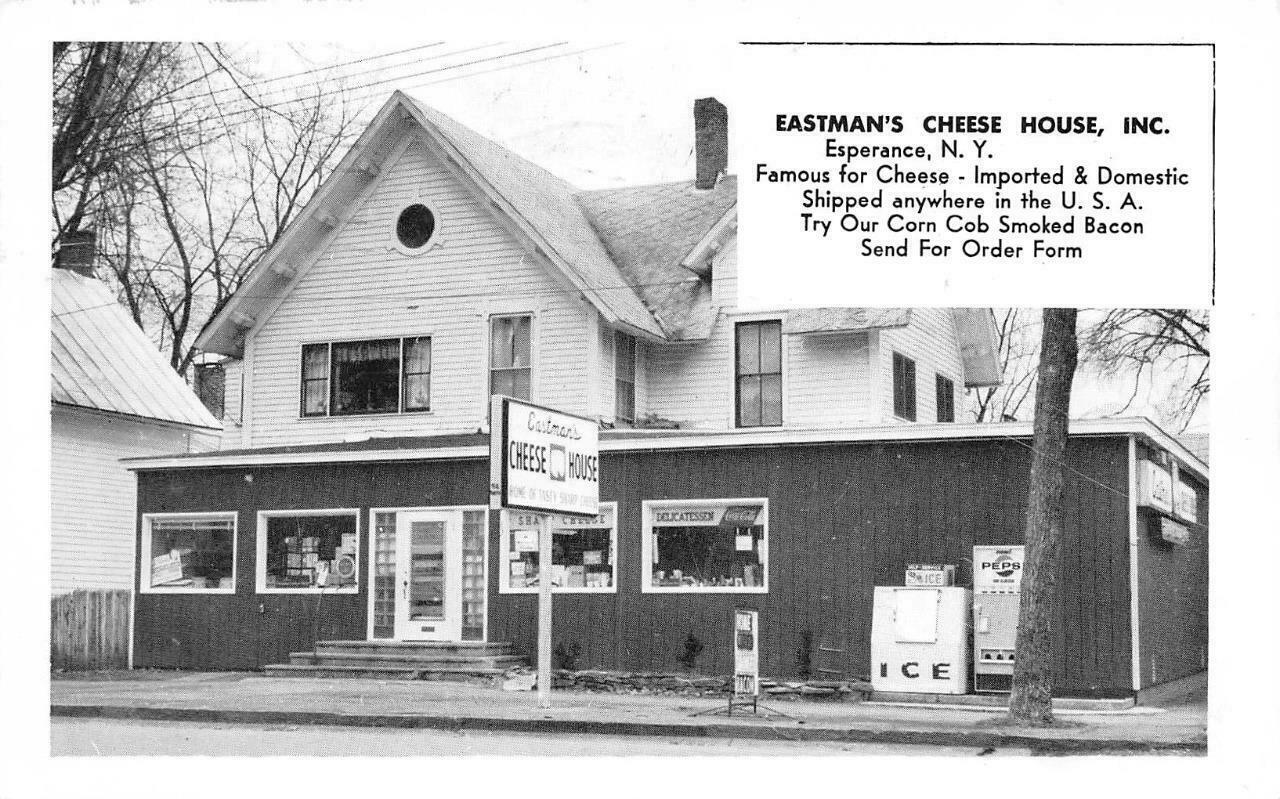 ESPERANCE, New York NY EASTMAN'S CHEESE HOUSE Schoharie County 1967  Roadside