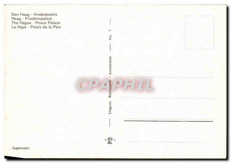 Modern Postcard Den Haag Vredespaleis