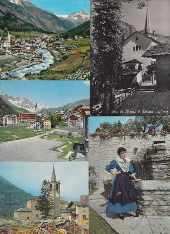 AOSTA VALLEY ITALY ITALIA 75 Vintage Postcards Mostly pre-1940. (L3907)