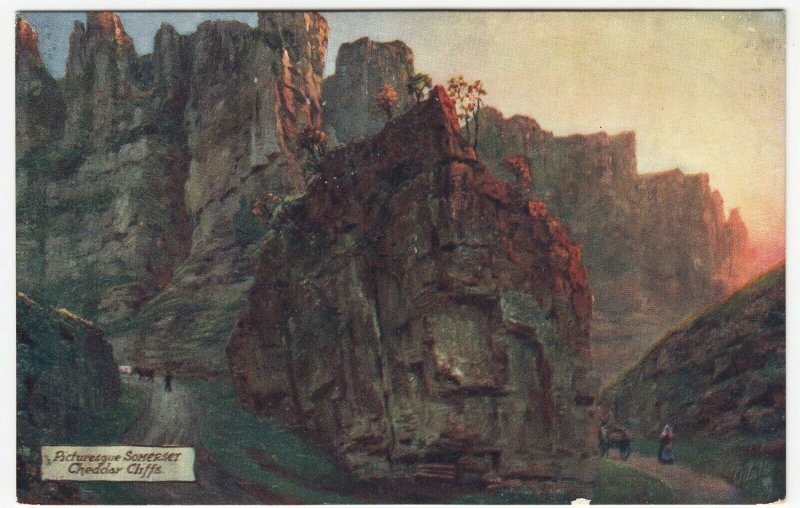 Somerset; Picturesque Somerset, Cheddar Cliffs 7768 PPC By Tuck, c 1910's