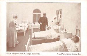 Amsterdam Netherlands Hospital Koningin Elisabeth Antique Postcard J64172