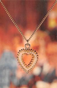 Heart Shaped Pendant Advertising Writing on back 