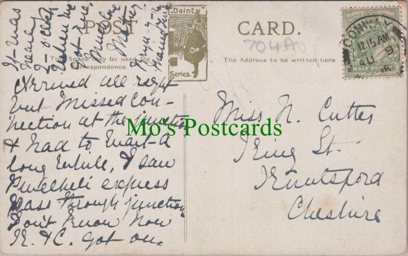 Genealogy Postcard - Family History - Cutter - Knutsford - Cheshire   704A