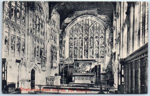 Postcard - The Chancel, Church - Stratford-on-Avon, England