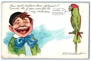 1906 Valentine Parrot Outcault Tuck's Hartford Connecticut CT Posted Postcard