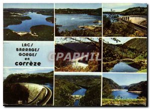 Postcard Modern Gorges Dams Lakes Correze