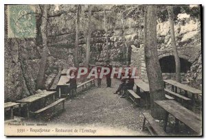 Old Postcard Roquefavour Restaurant Hermitage