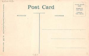 Ohio Postcard NEWARK Licking County BLACK HAND Railroad View Cliffs